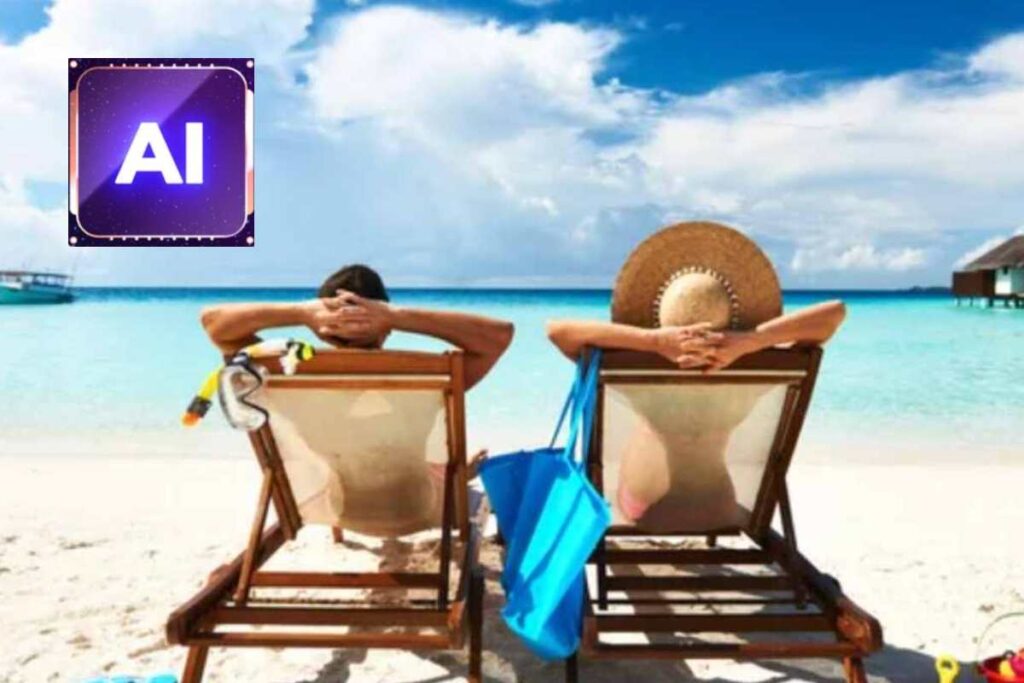 Coppia in vacanza e AI